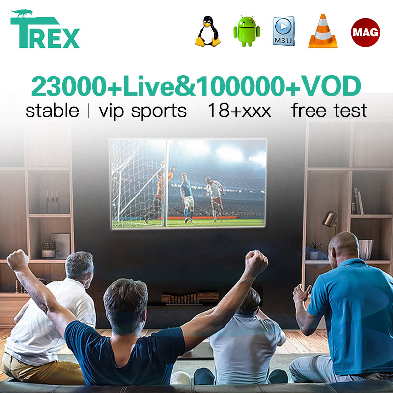 12 Months Trex IPTV Server Subscription Xxx m3u 23000+live 10000