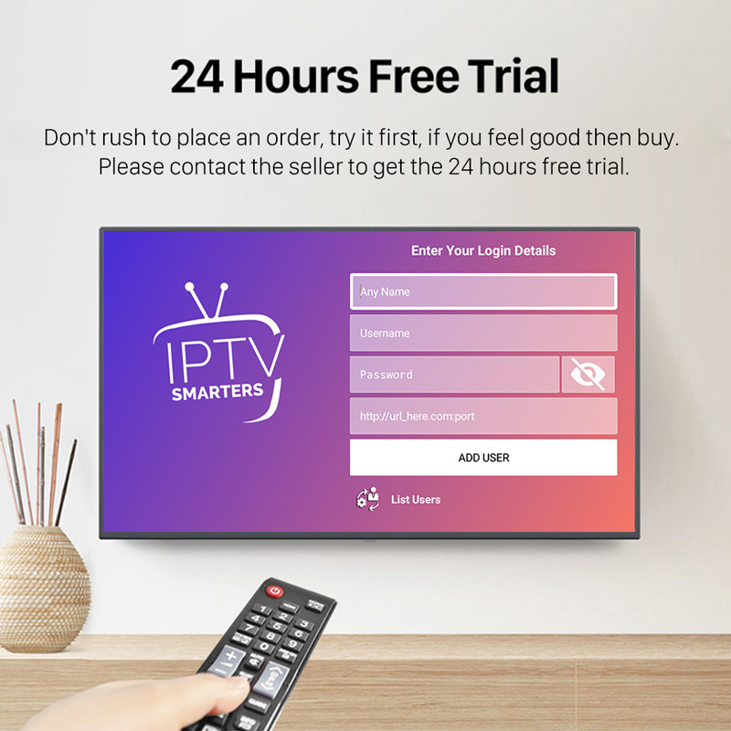 12 Months Crystal IPTV Subscription IPTV M3U Code for Android Sm