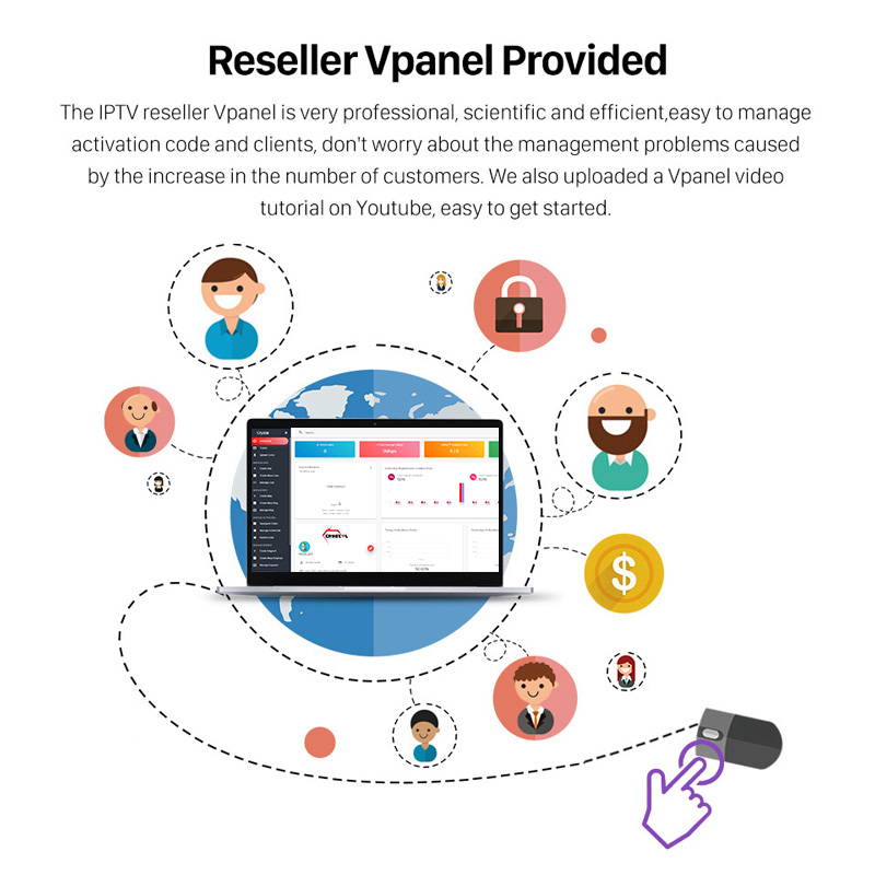 12 Months Crystal IPTV Subscription IPTV M3U Code for Android Sm