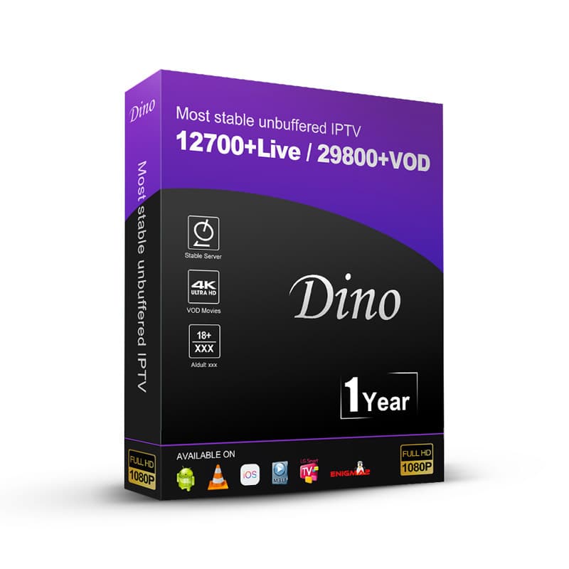 12 Months Dino IPTV M3U France Arabic Belgium Spain Code Line.di