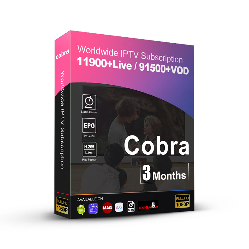 3 Months Hot World Cobra IPTV Code Arabic Europe IPTV Subscripti